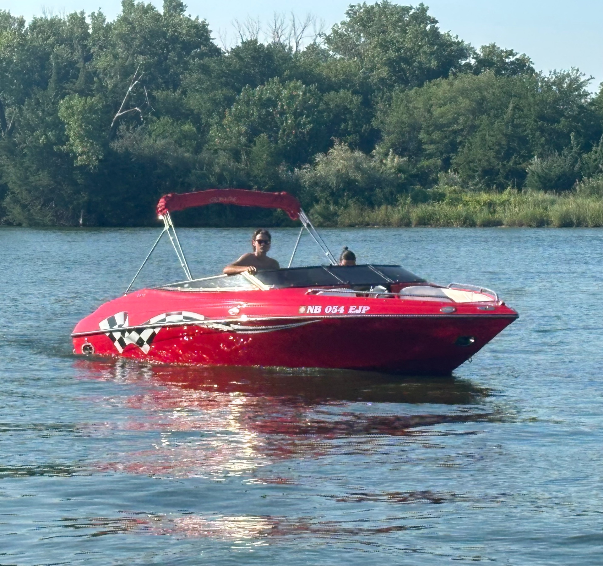 Red Crownline bowrider